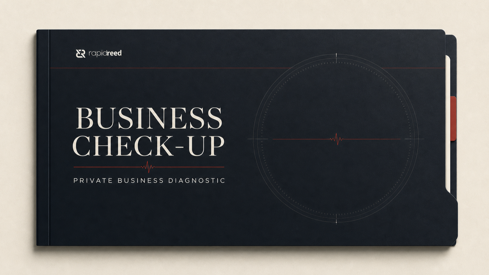 RapidReed Business Check-Up displayed as a diagnostic dossier