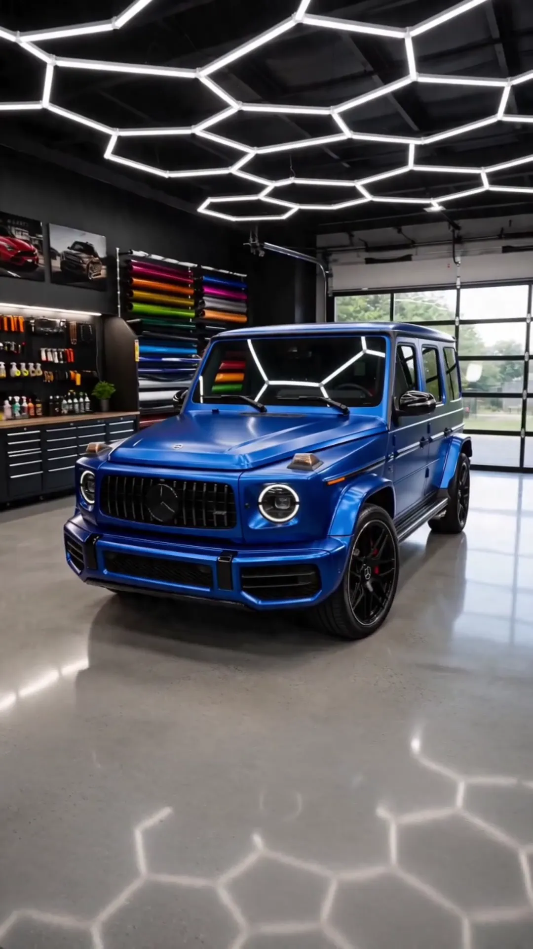 Finished blue G-Wagon