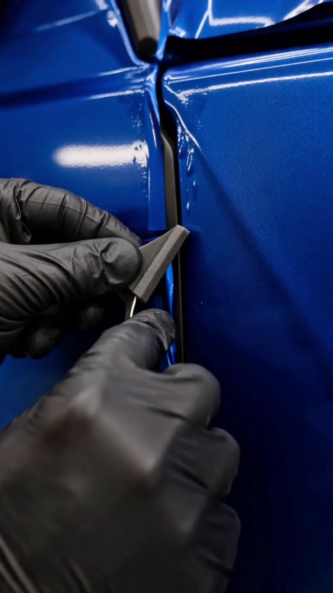 Edge work on the wrap